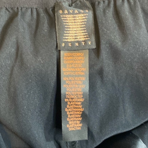 NWOT Savage x Fenty Unisex Black Satin Boxer Shorts, Size Large - Picture 7 of 8